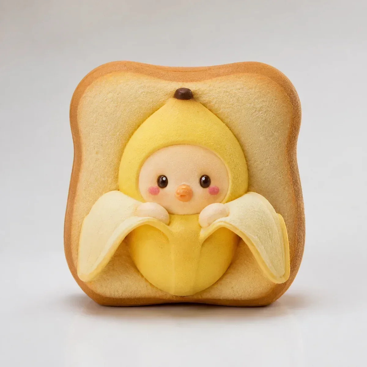 Banana Baby Toast squishy — Slow-Rise PU Foam, Butter & Cheese Squishy family, wholesale from factory