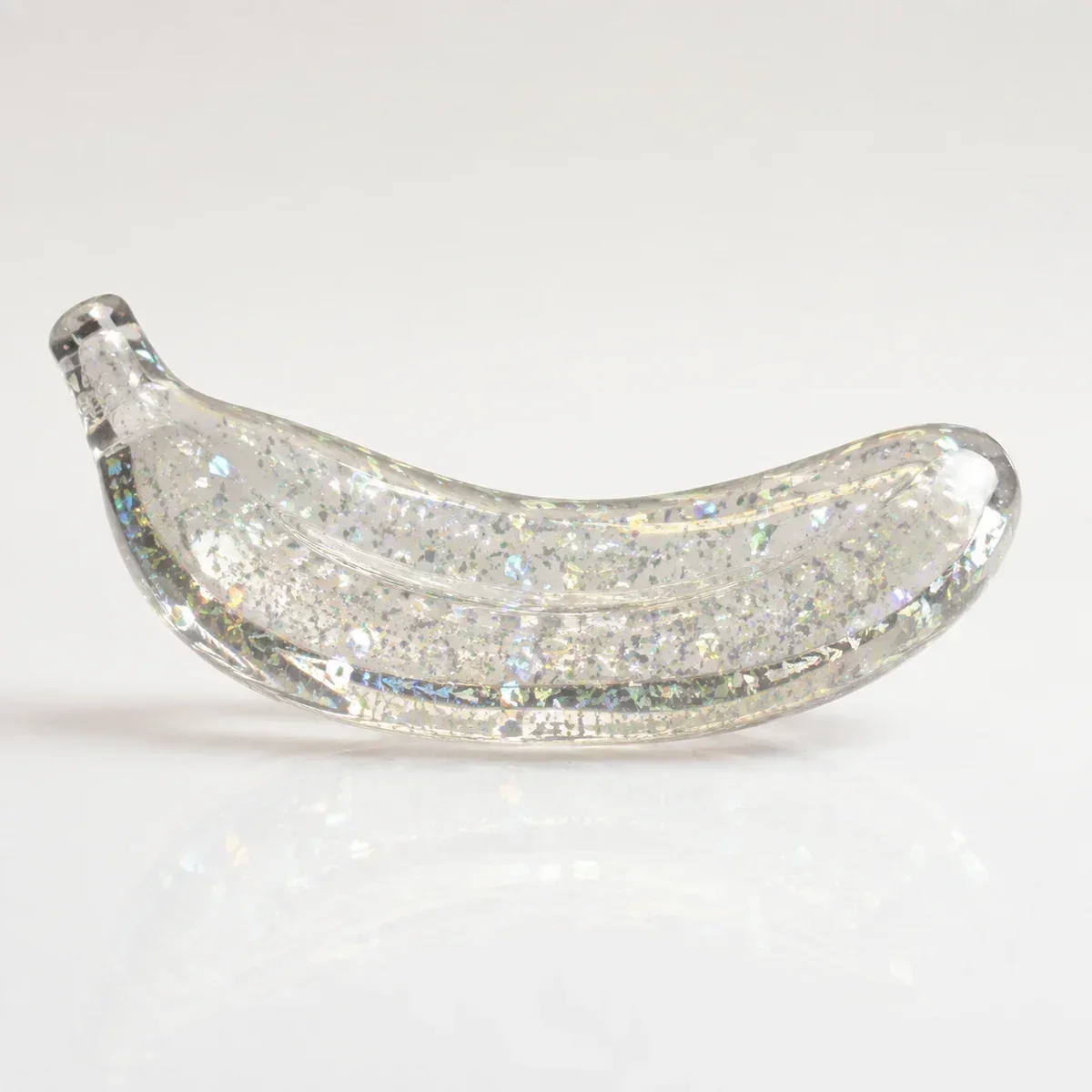 Blingbling Banana - Jelly Like squishy — Transparent Crystal, Fruit Squishy family, wholesale from factory