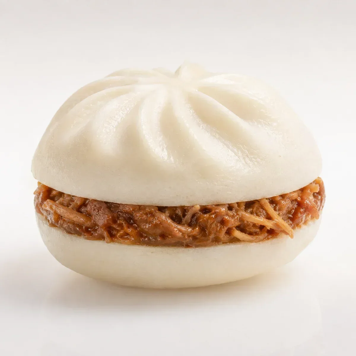 Chinese Pull Pork Burger Bao Bun squishy — Slow-Rise PU Foam, Dumpling Squishy family, wholesale from factory