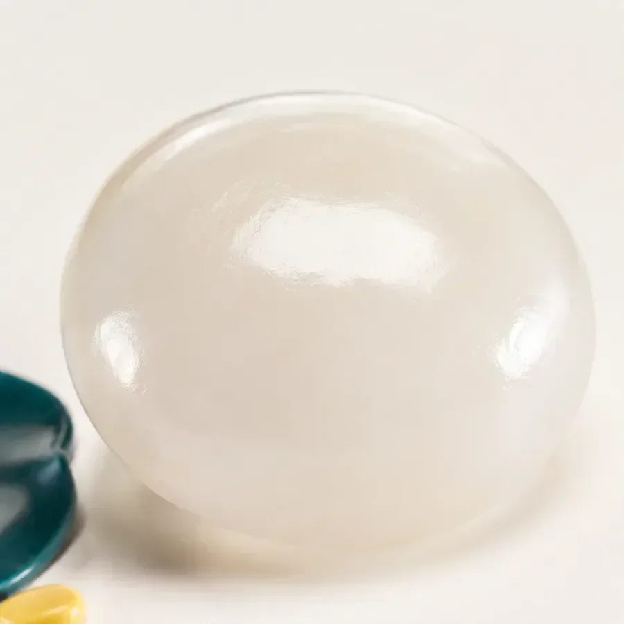 Creamy Silicone squishy texture close-up