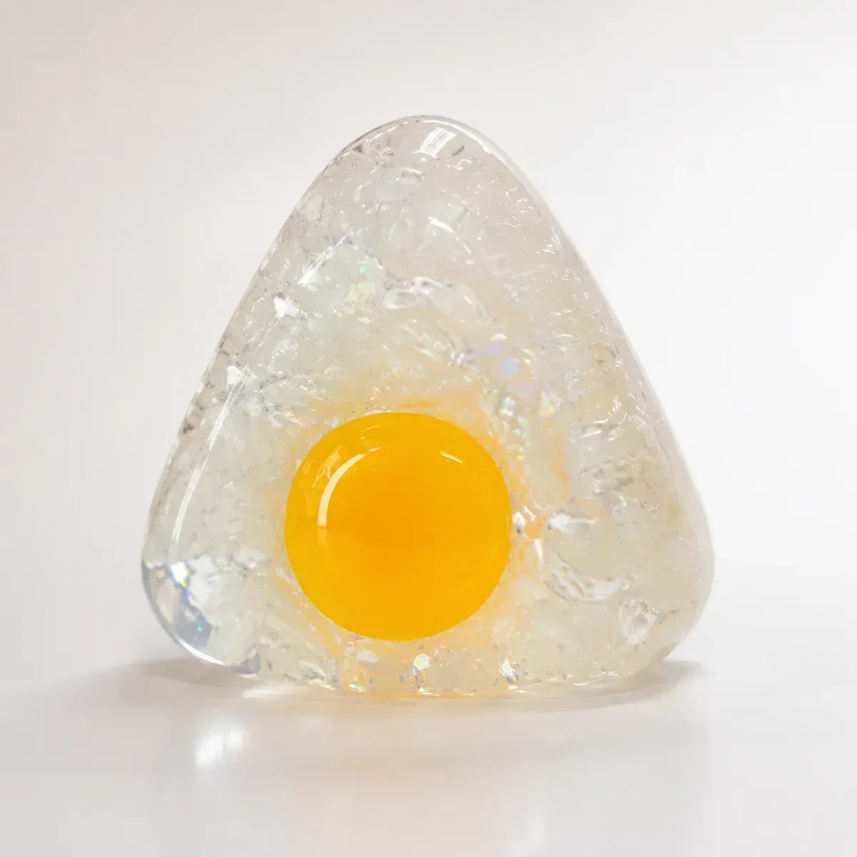 Egg Yolk Rice Roll Triangle Rice Ball squishy — Transparent Crystal, Food & Bakery Squishy family, wholesale from factory