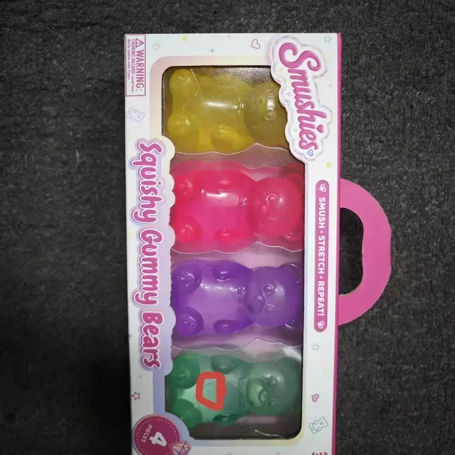Gummy squishy texture close-up
