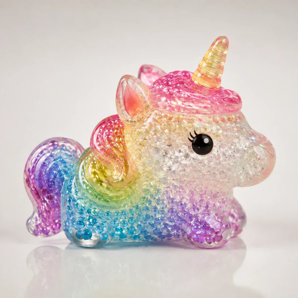 Magical Jumbo Unicorn Rainbow Squishy Dumplings squishy — Crunchy TPR, Dumpling Squishy family, wholesale from factory