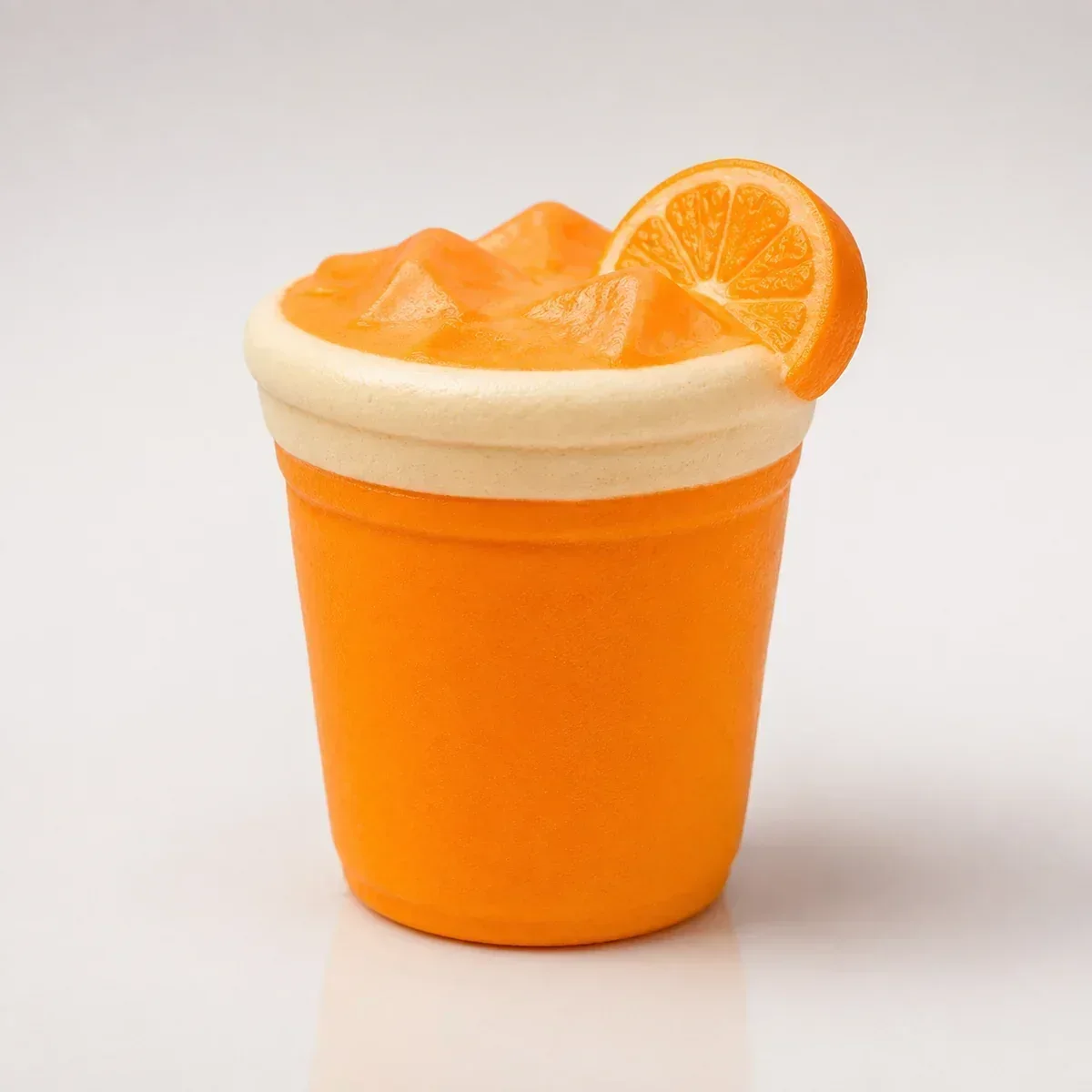 Orange Juice Slime Orange Drink Scented Slime squishy — Slow-Rise PU Foam, Fruit Squishy family, wholesale from factory