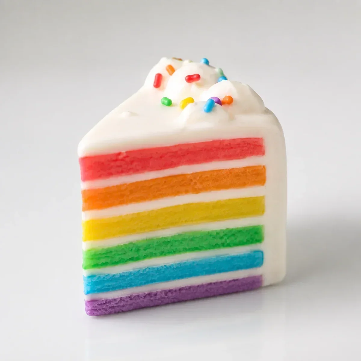 Rainbow Cake squishy — Creamy Silicone, Food & Bakery Squishy family, wholesale from factory