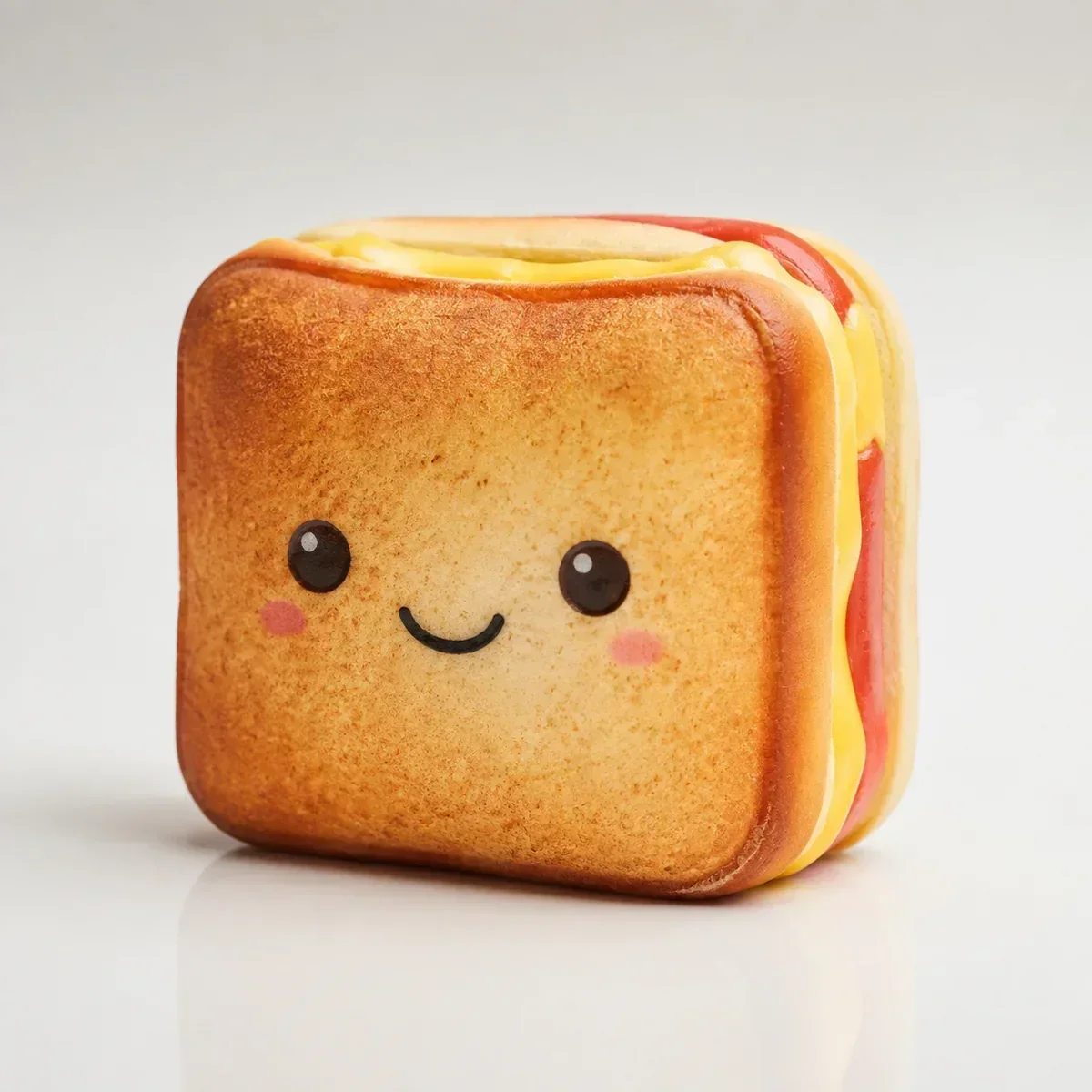 Toastie squishy — Slow-Rise PU Foam, Butter & Cheese Squishy family, wholesale from factory