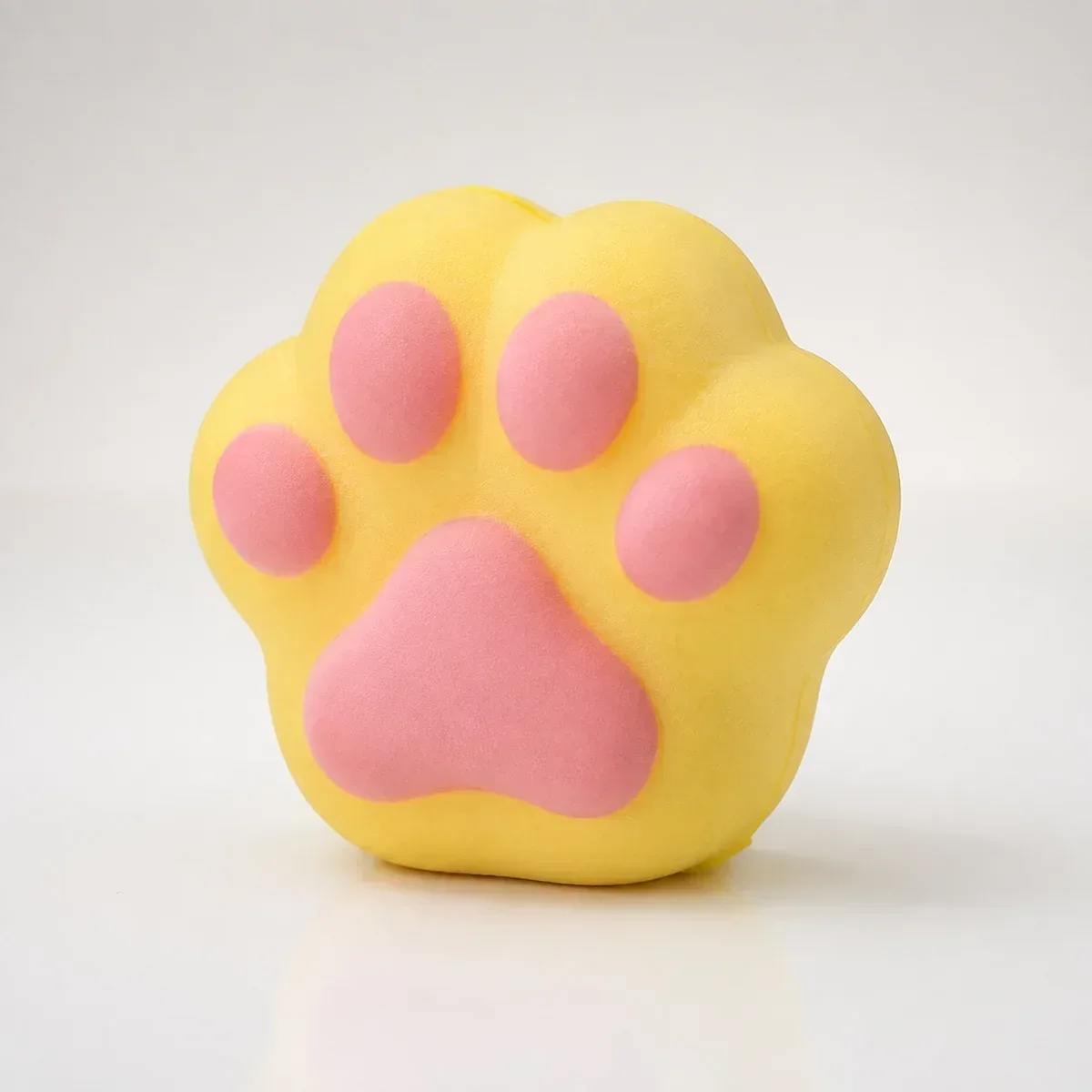 Yellow Cat Paw squishy — Slow-Rise PU Foam, Cat Paw Squishy family, wholesale from factory